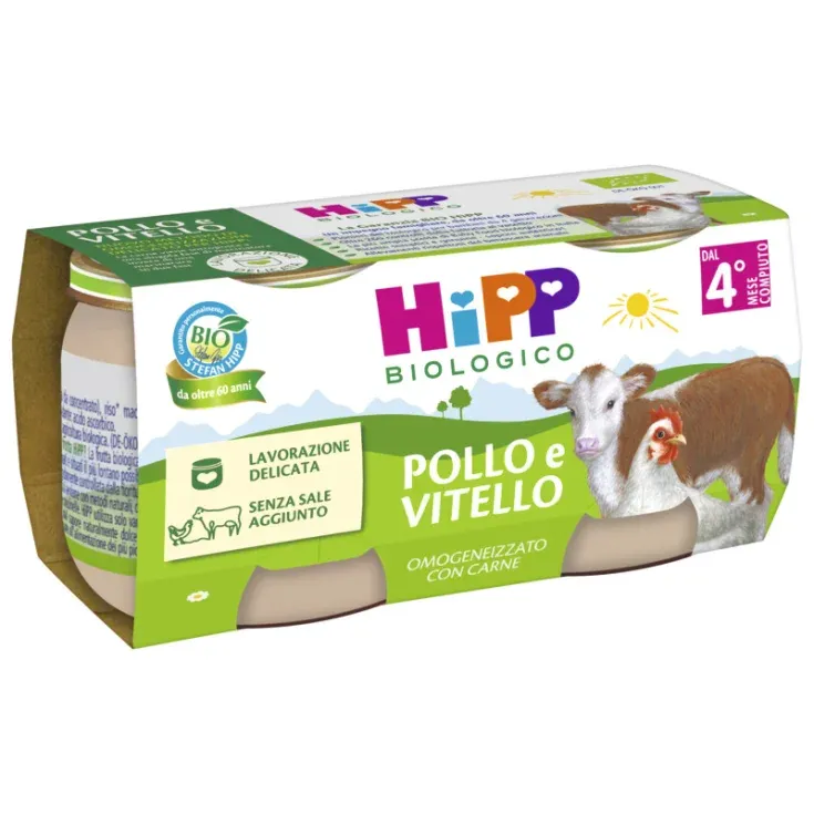POLLO E VITELLO HIPP BIOLOGICO 2X80GR