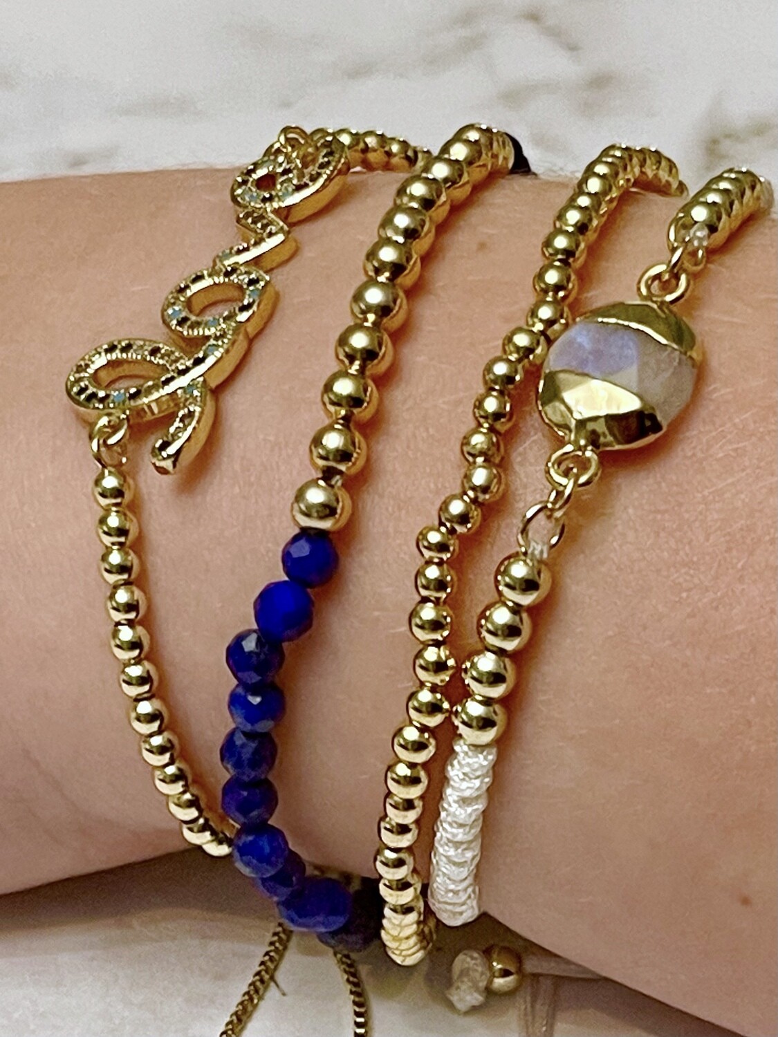 14k gold 2024 adjustable bracelet