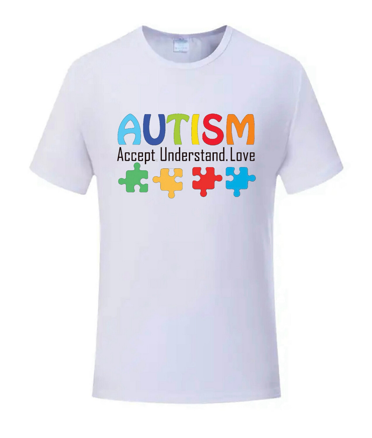 Adult Autism Awareness T Shirt - Accept Understand Love