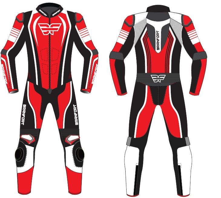 Leather Racing Motorcycle Suit