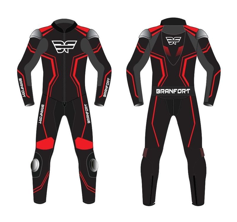 Leather Racing Motorcycle Suit