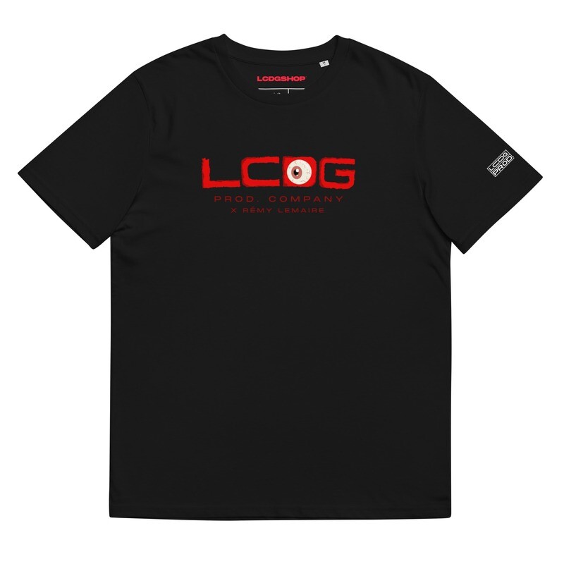 Unisex organic cotton t-shirt RED eye Limited edition I LCDG PROD. x Rémy LEMAIRE