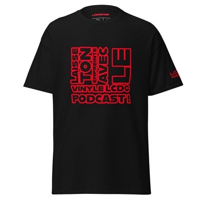 T-shirt LCDG Podcast sur VINYLE Limited Edition