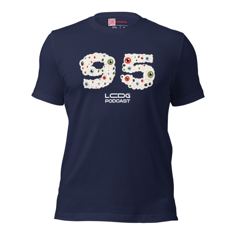 Unisex t-shirt LCDG PODCAST blue or black  95 edition