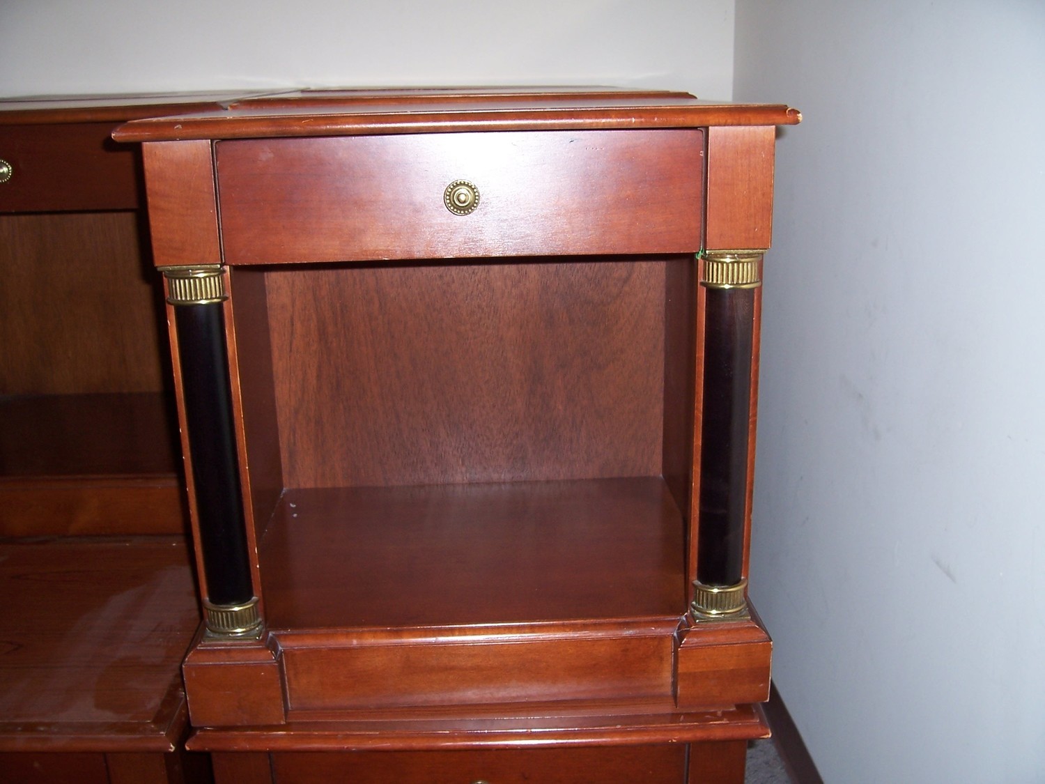Single Drawer Closet with Shelf Space