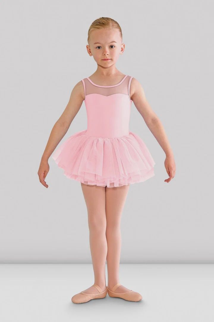 Bloch Girls Mesh Tank Tutu Leotard