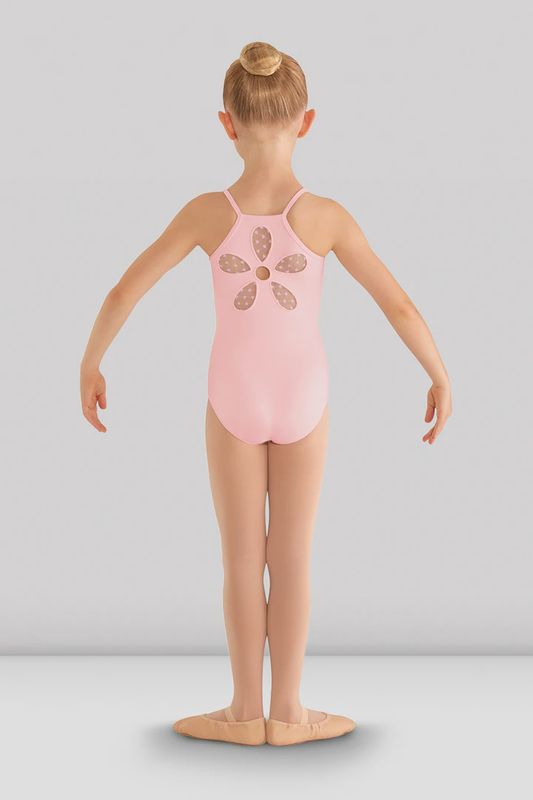 Bloch Girls Heart Mesh Flower Back Leotard