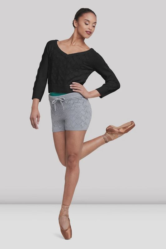 V Neck 3/4 Crop Sweater