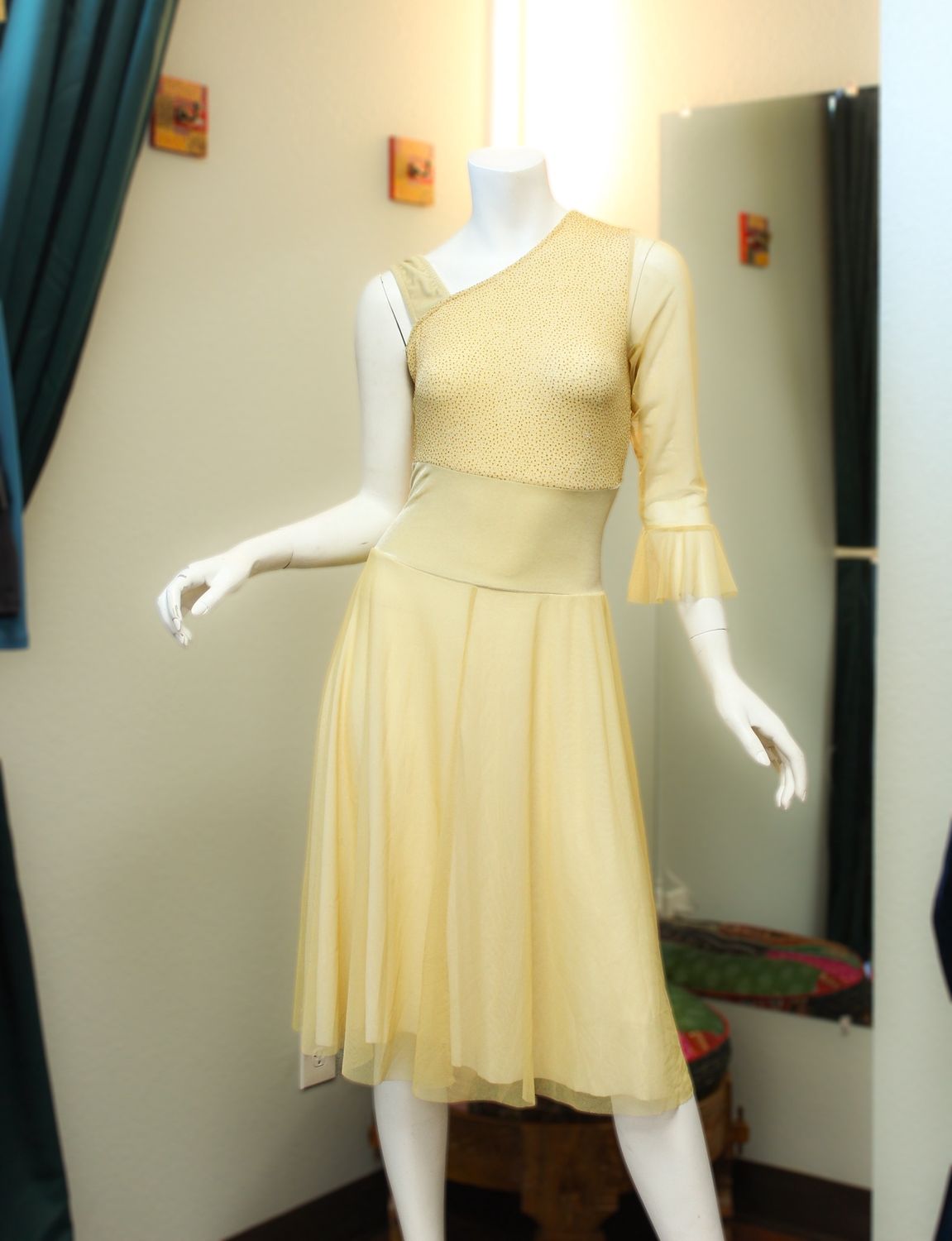 Gold Rhinestone Dress