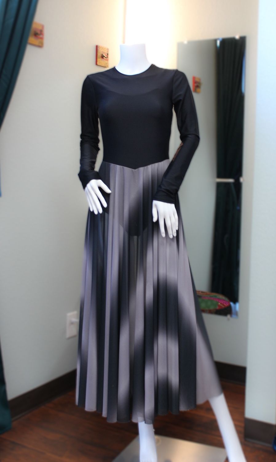 Black and Grey Dress