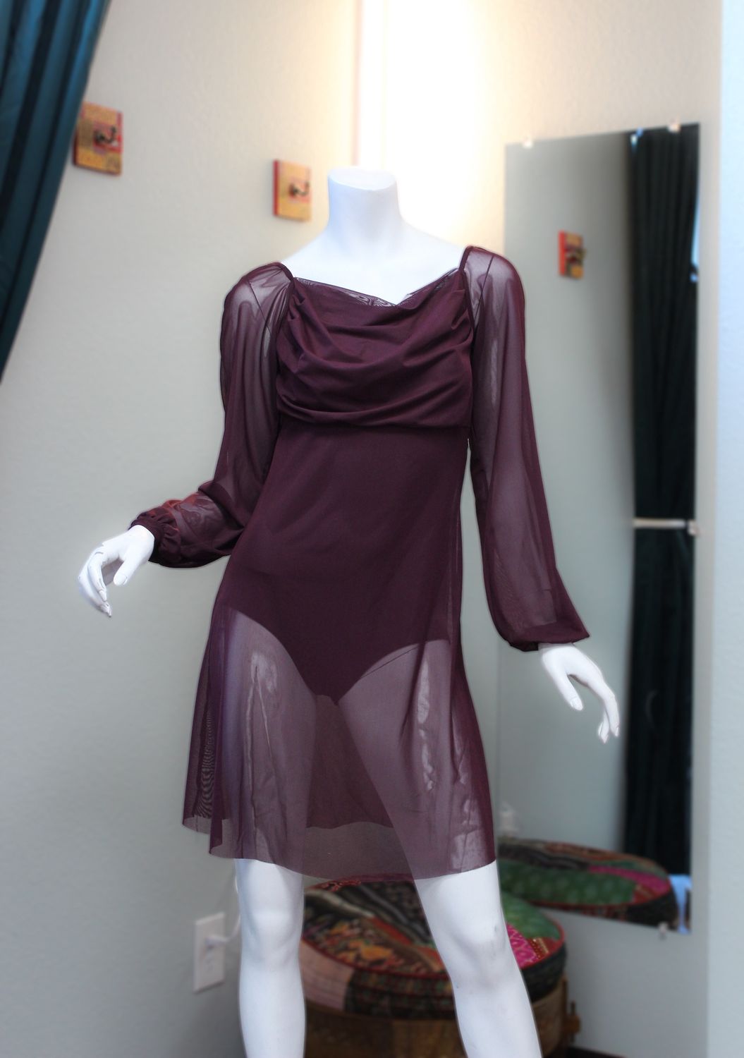 Maroon Off Shoulder Costume