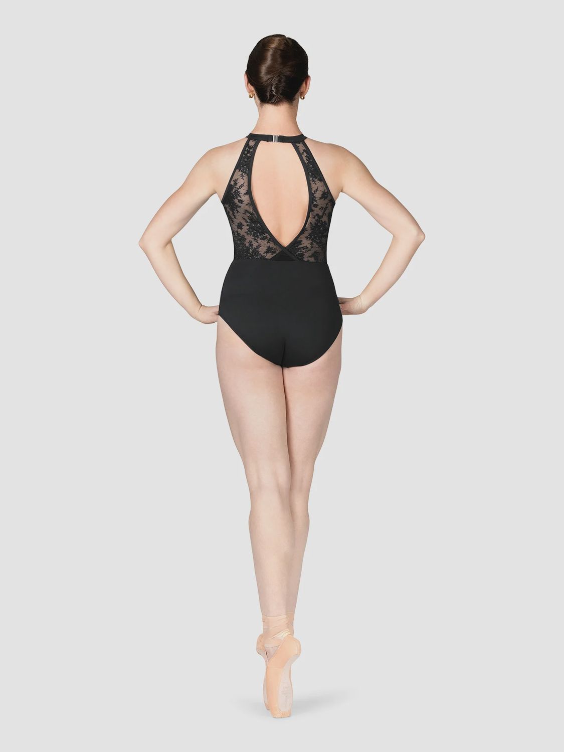 Women's Shirred High Neck Leotard