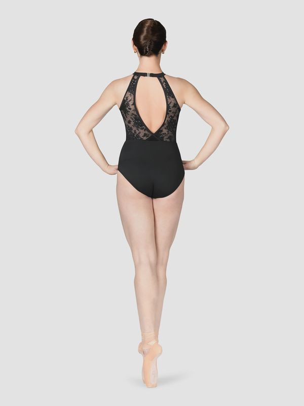Women's Shirred High Neck Leotard