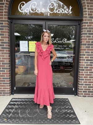 Sundays Remy Dress Cardinal XS