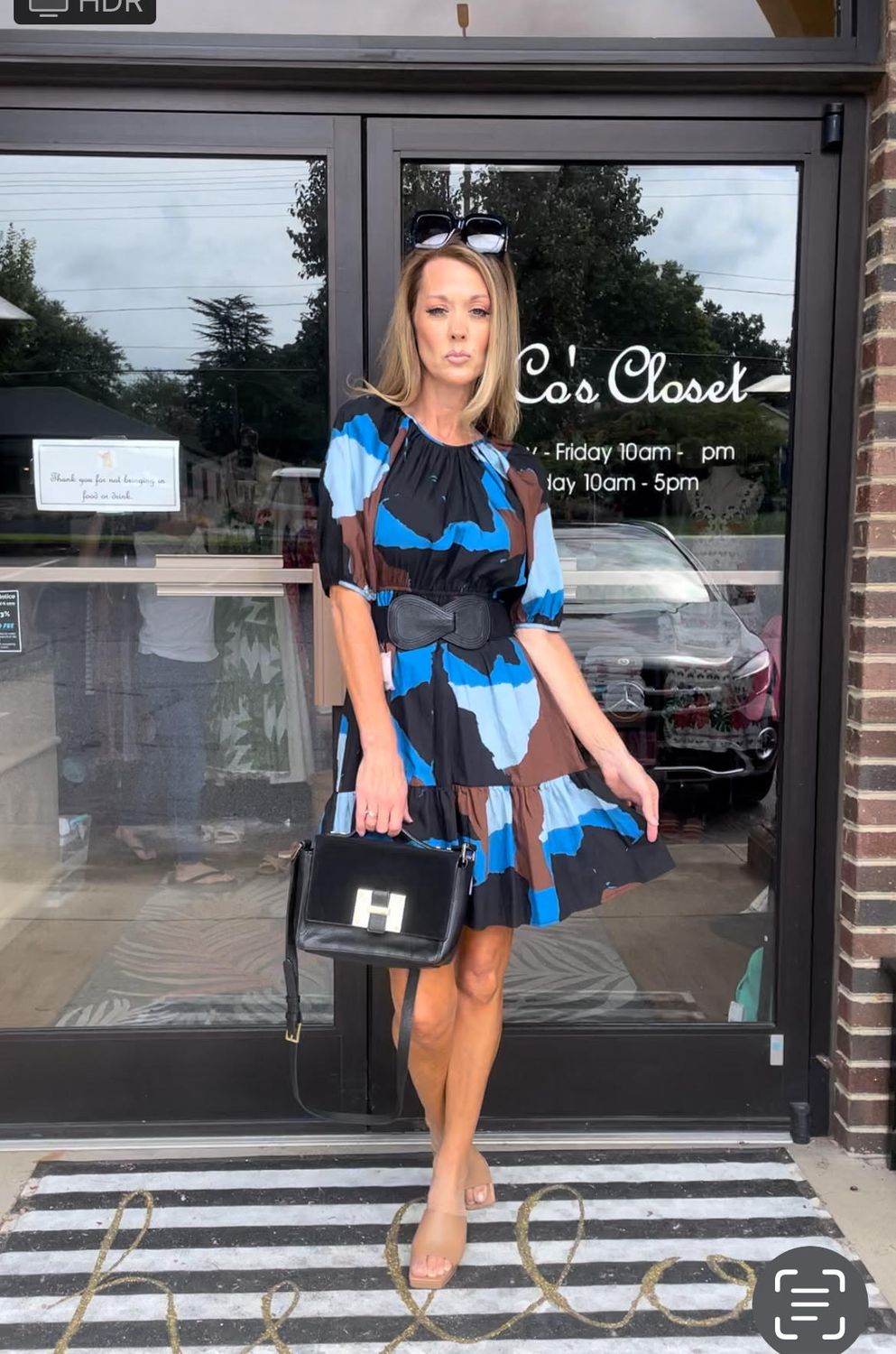 Rails Khloe Blue Multi Color Block Dress XS - NWT