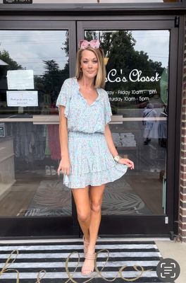 Anna Cate Kendall Dress Spring leaf Print XS - NWT