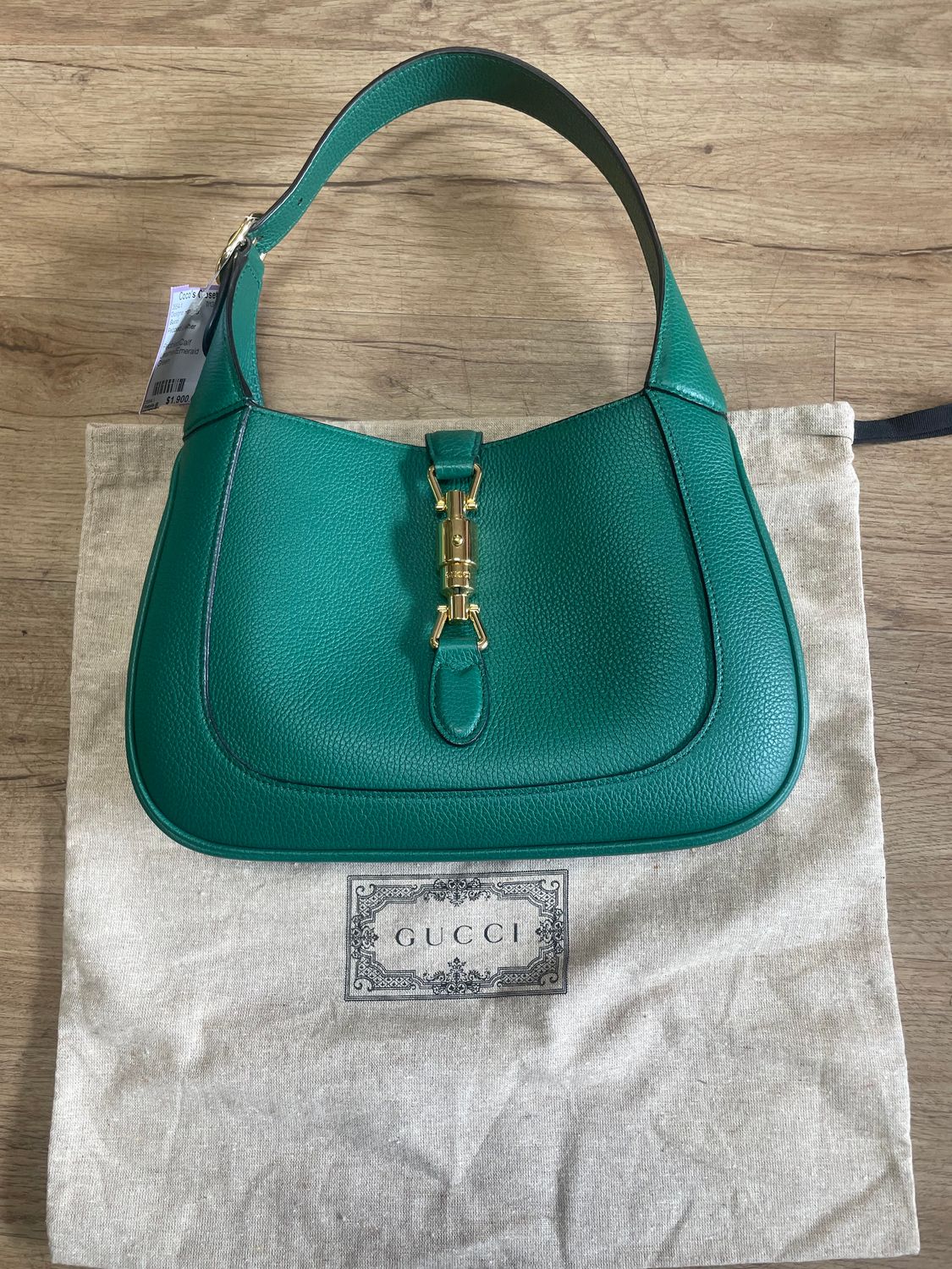 Gucci Pebbeled Leather Emerald Green