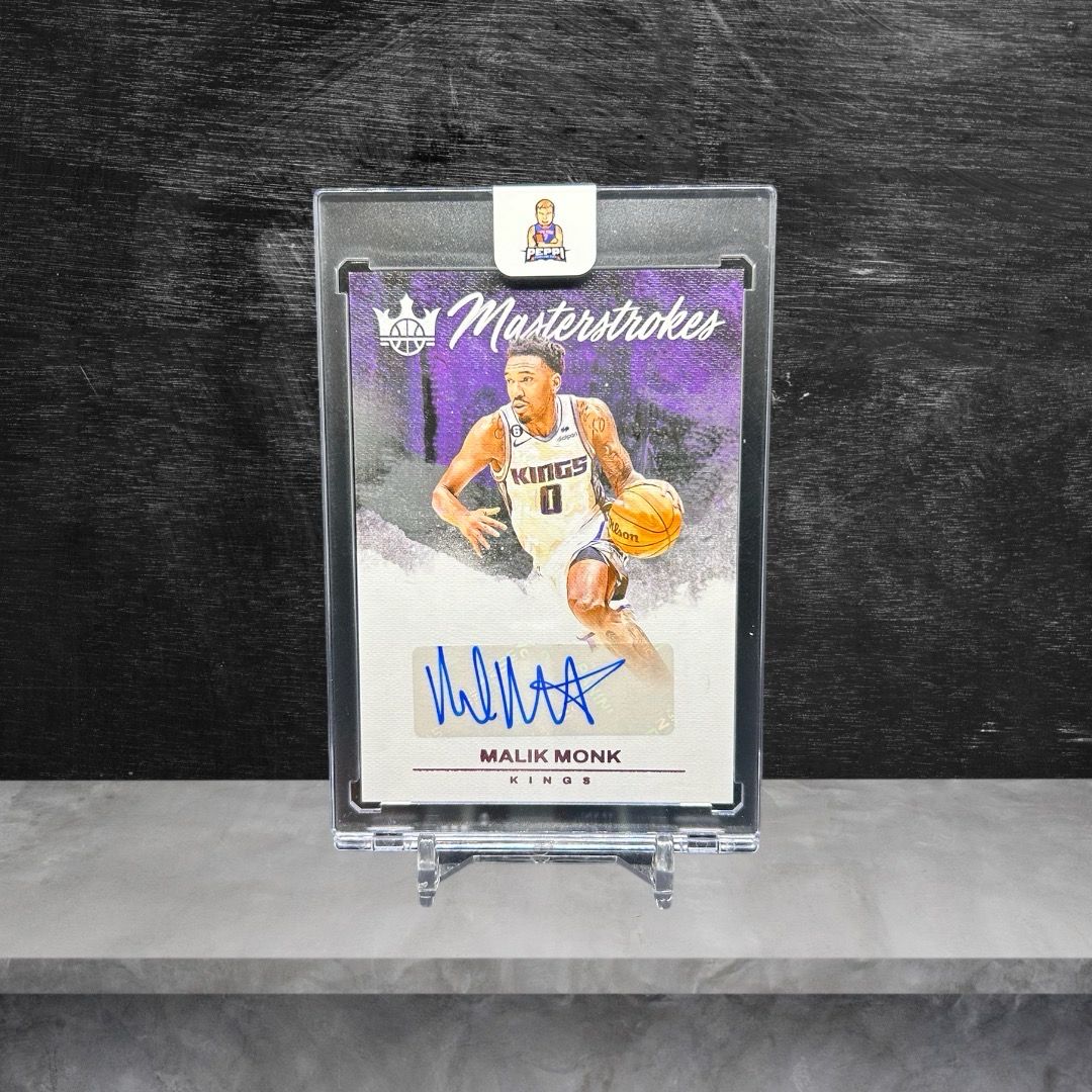 Malik Monk Court Kings Masterstrokes Autograph /8 2023-24
