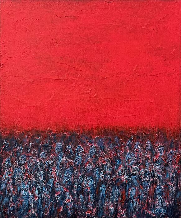 Blue River Under A Red Sky