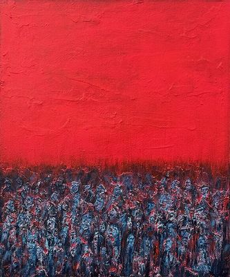 Blue River Under A Red Sky