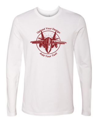 Next Level Unisex Cotton Long Sleeve Tee, Color: White