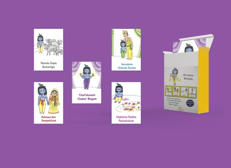 Krishna Kreeda ( A fun card game to learn about krishna and his slokas age 4+ years)