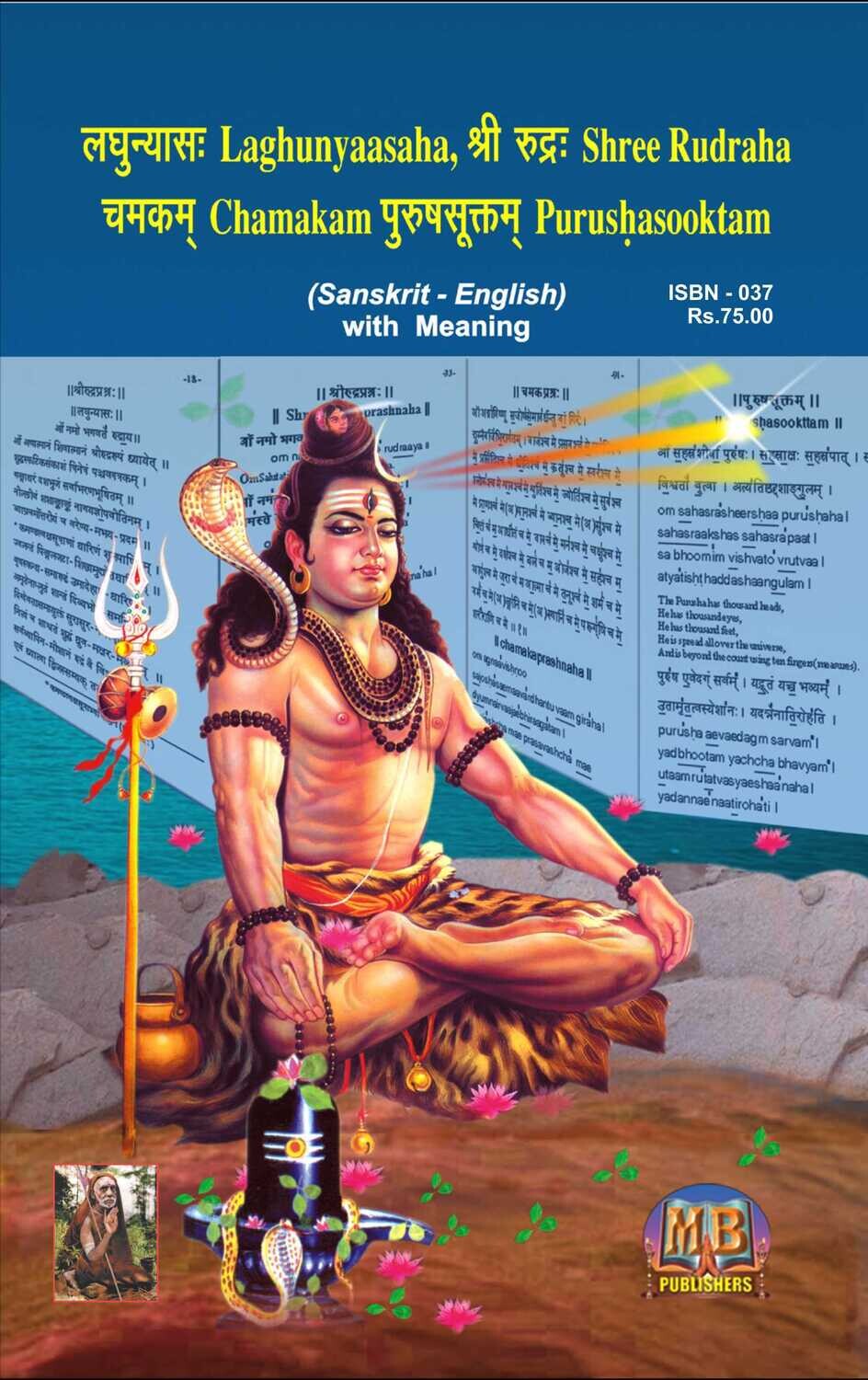 Laghunyaasam, Shree Rudram, Chamakam, Purushasooktam( SKT-ENG with ENG Meaning)