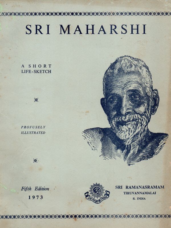 Sri Maharshi A Short Life Sketch (English) Old Book
