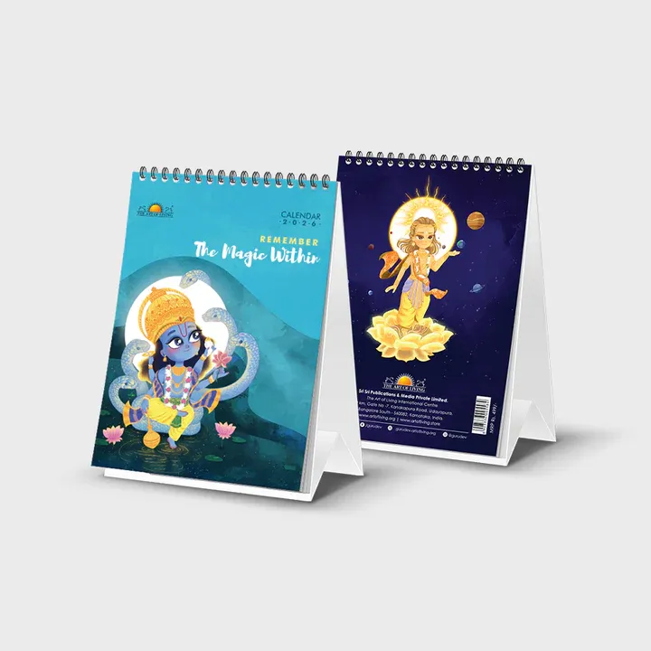 Illustrated Table Top Calendar 2026