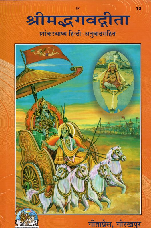 Srimad Bhagavadgita Shankarabhashya (Sanskrit - Hindi - Anuvada Sahita श्रीमद्भगवद्गीता शांकरभाष्य हिन्दी-अनुवादसहित