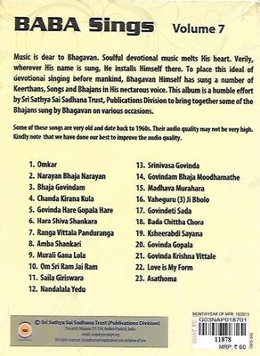 Baba Sings (Vol 7)