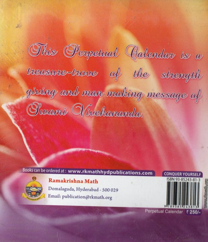 Perpetual Calendar Eternal Source of Inspiration Perennial Fountain of Motivation