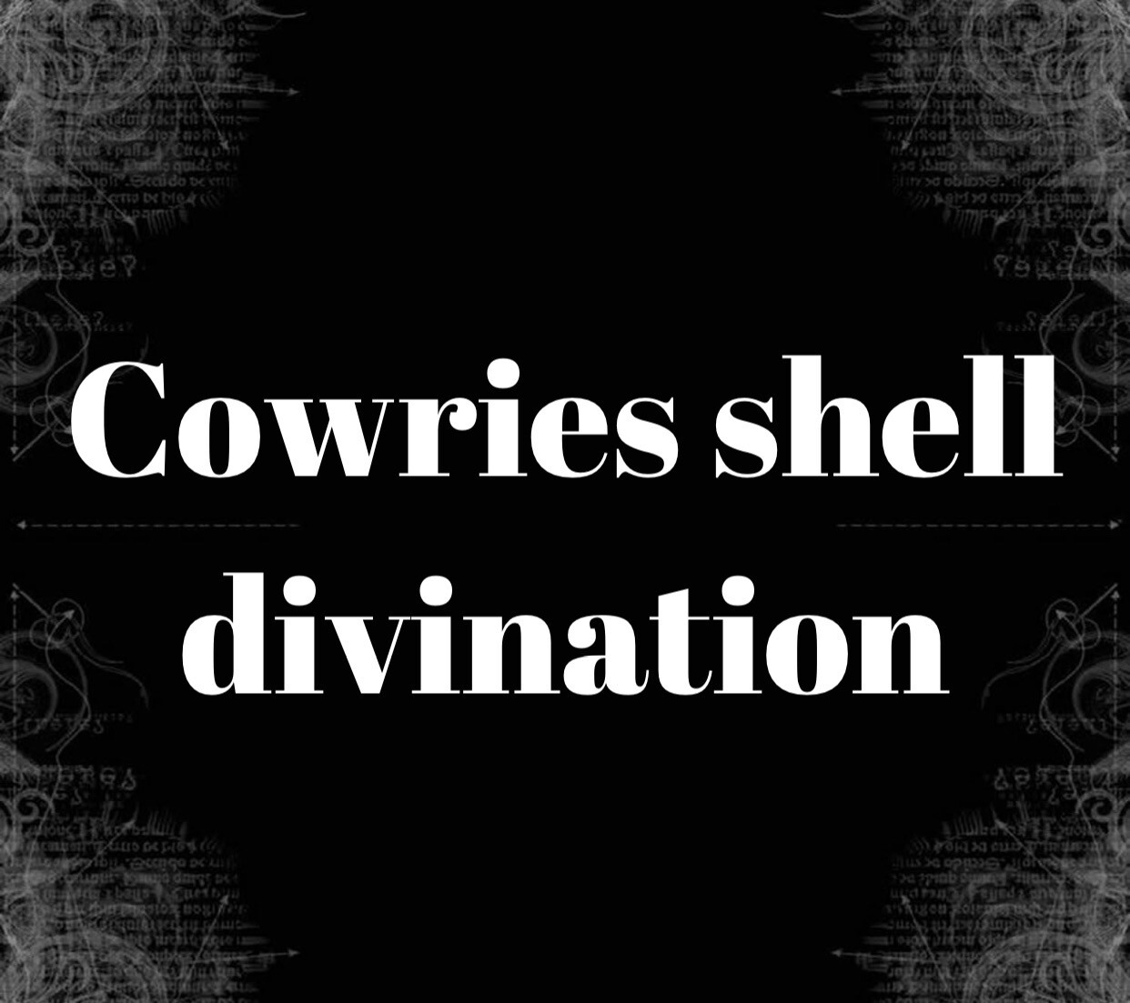 Cowries Shell Divination