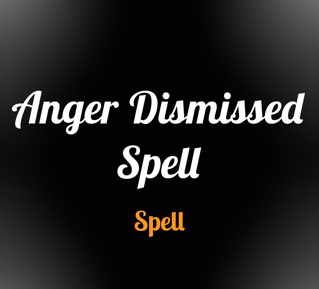 Anger dismissed 