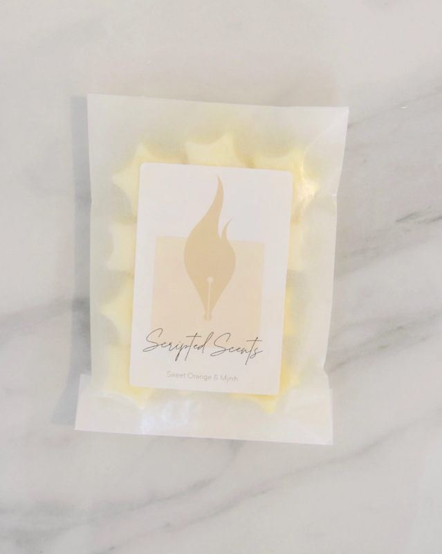 Zoete Sinaasappel en Mirre Etherische Olie Soja Wax Melts
