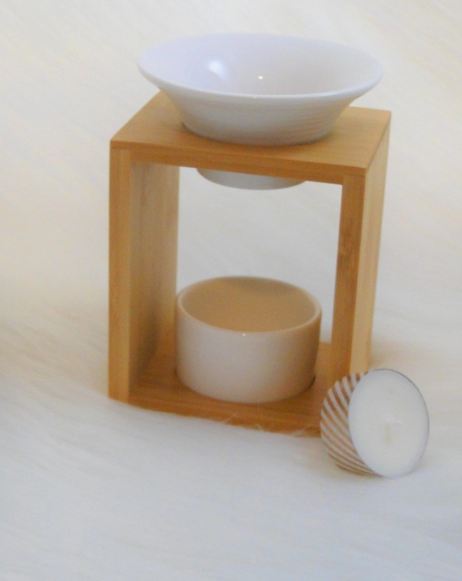 Bamboe Wax Brander met Rondvormige kom