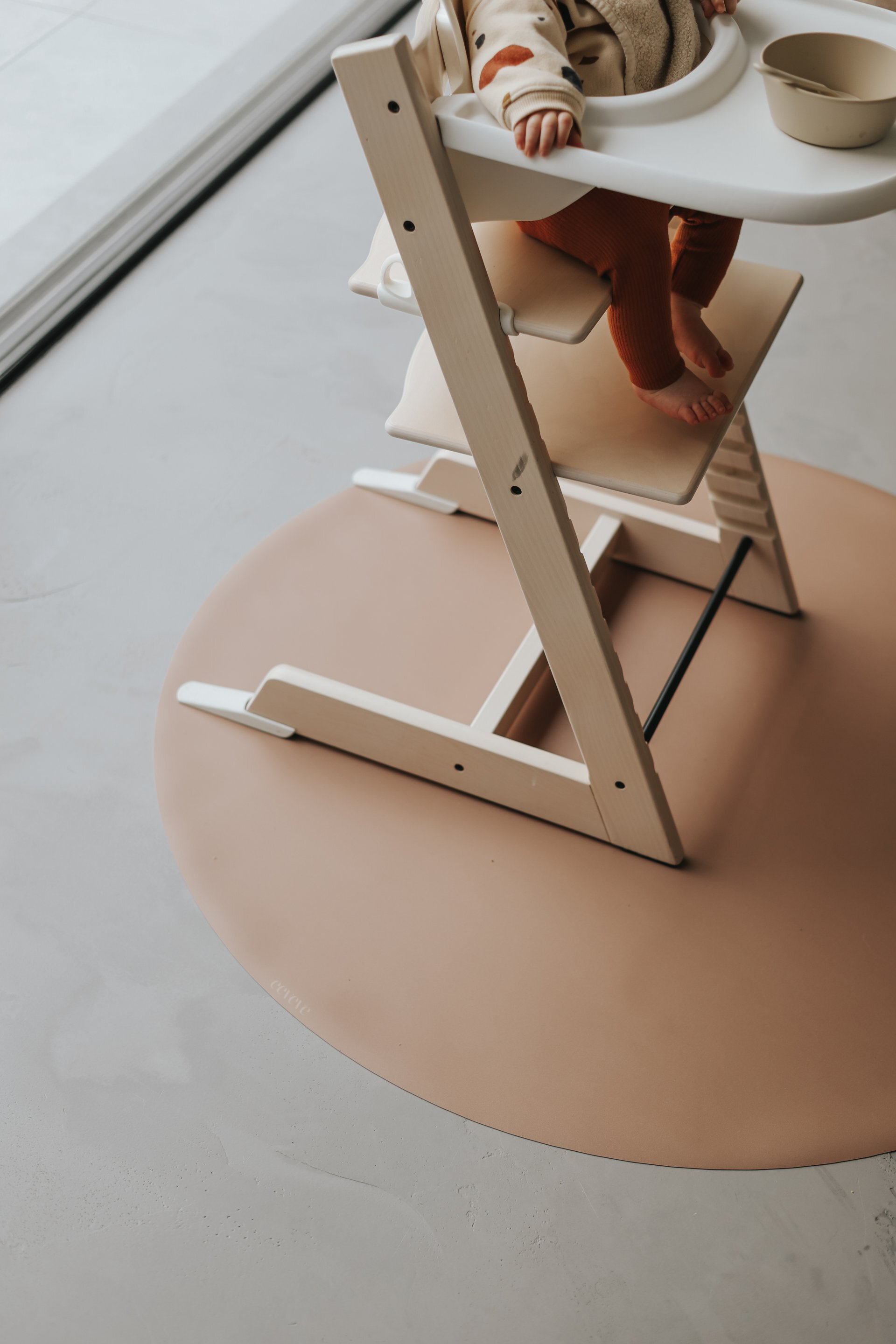 Knoeimat Rond  - Cappuccino Bruin - Eeveve