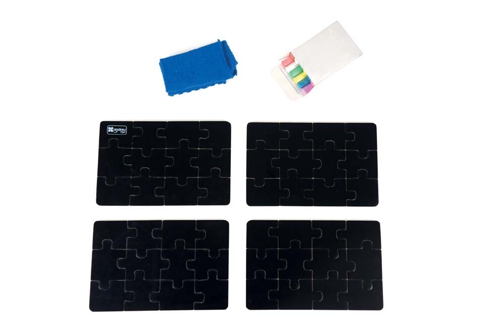 4 puzzels krijtbord - Andreu Toys