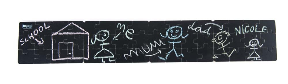 4 puzzels krijtbord - Andreu Toys