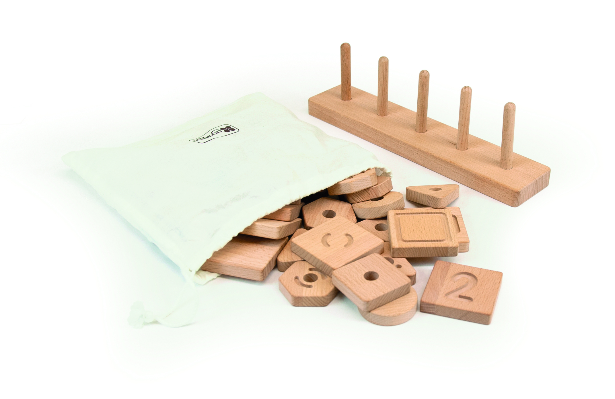 Sensorische geo vormen blok - Andreu Toys