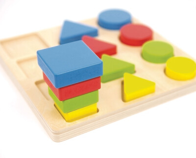 3 verschillende vormen puzzel - Andreu Toys