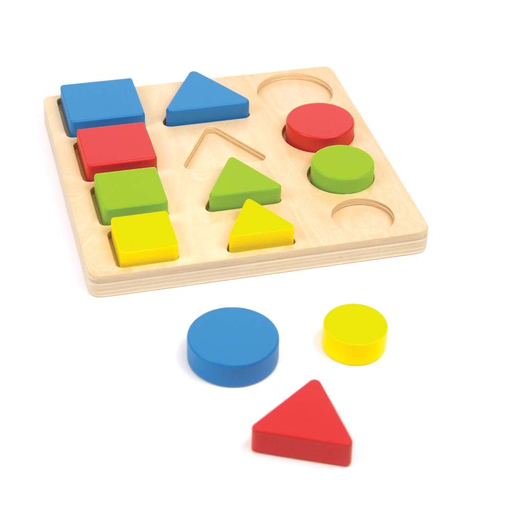 3 verschillende vormen puzzel - Andreu Toys