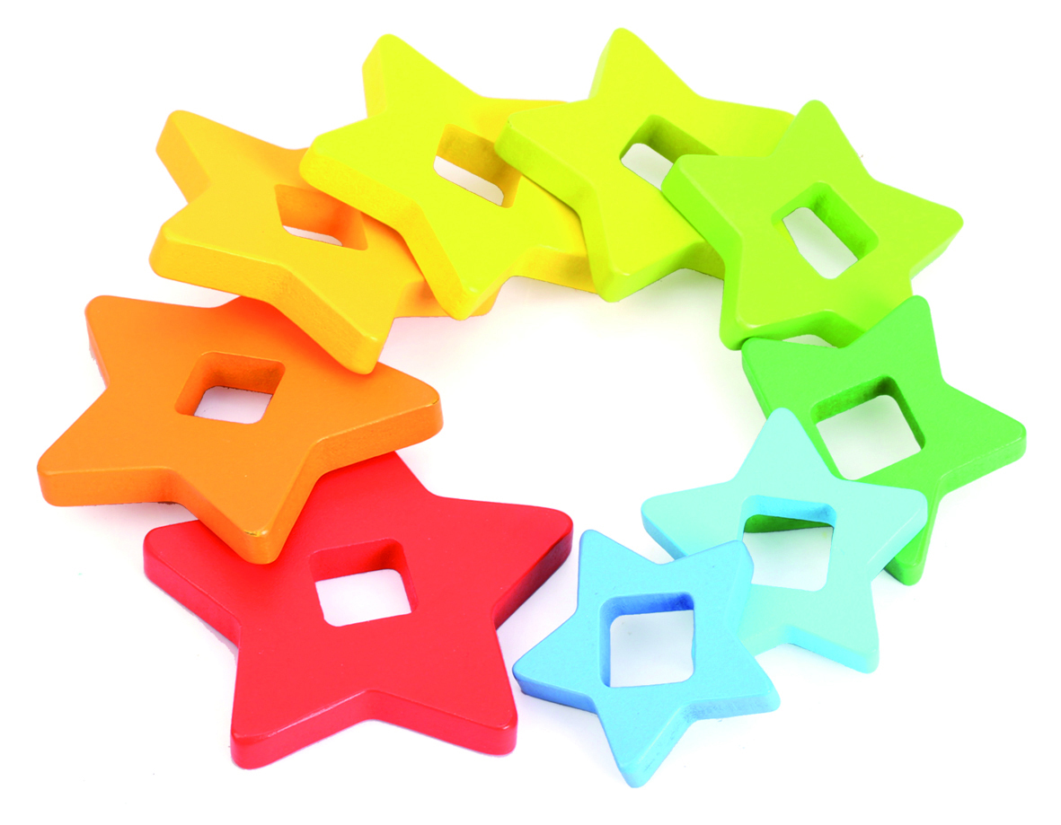 Regenboog stapelvormen - Andreu Toys