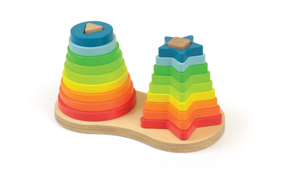 Regenboog stapelvormen - Andreu Toys