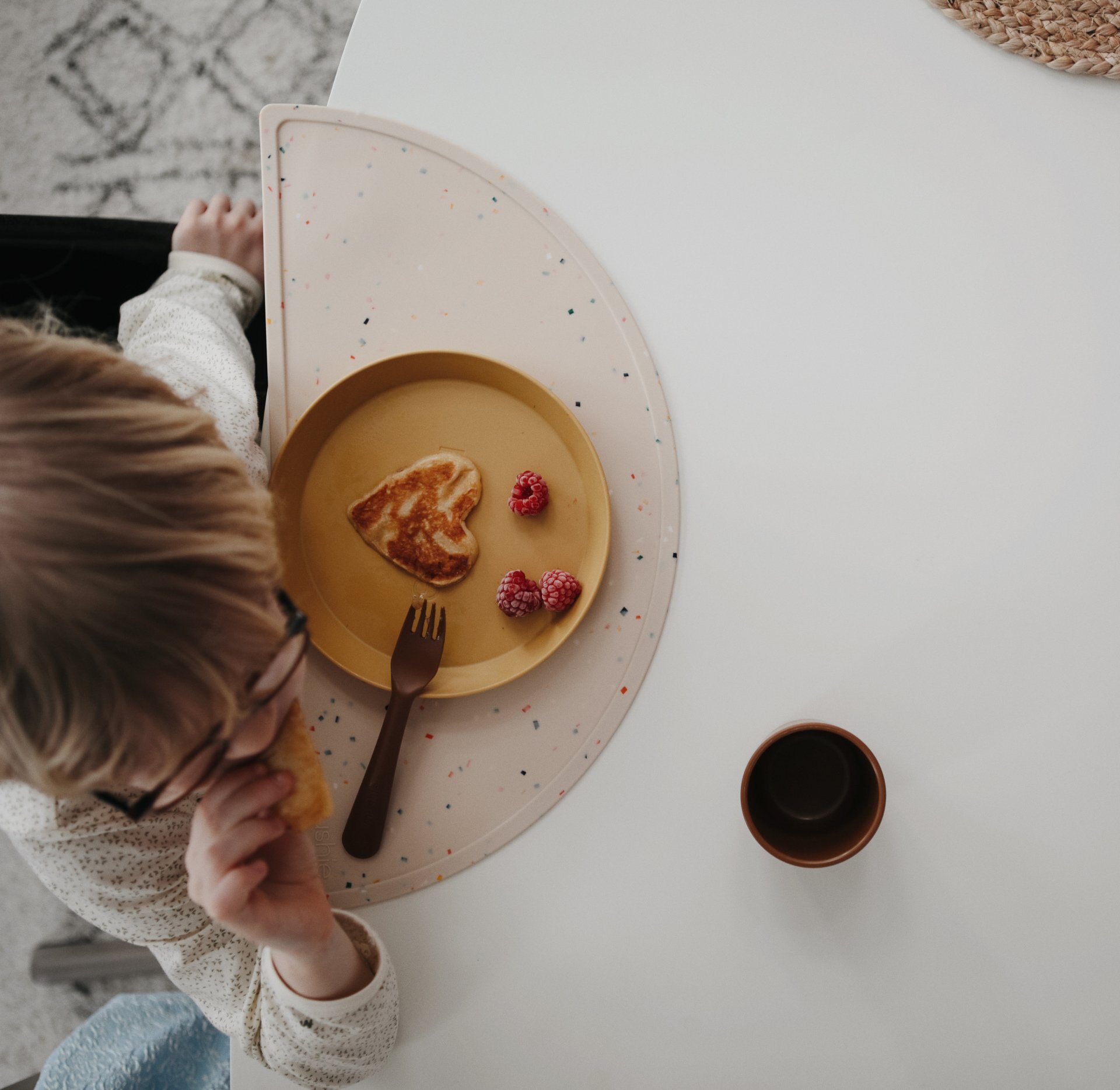 Vork en lepel set- Caramel - Mushie