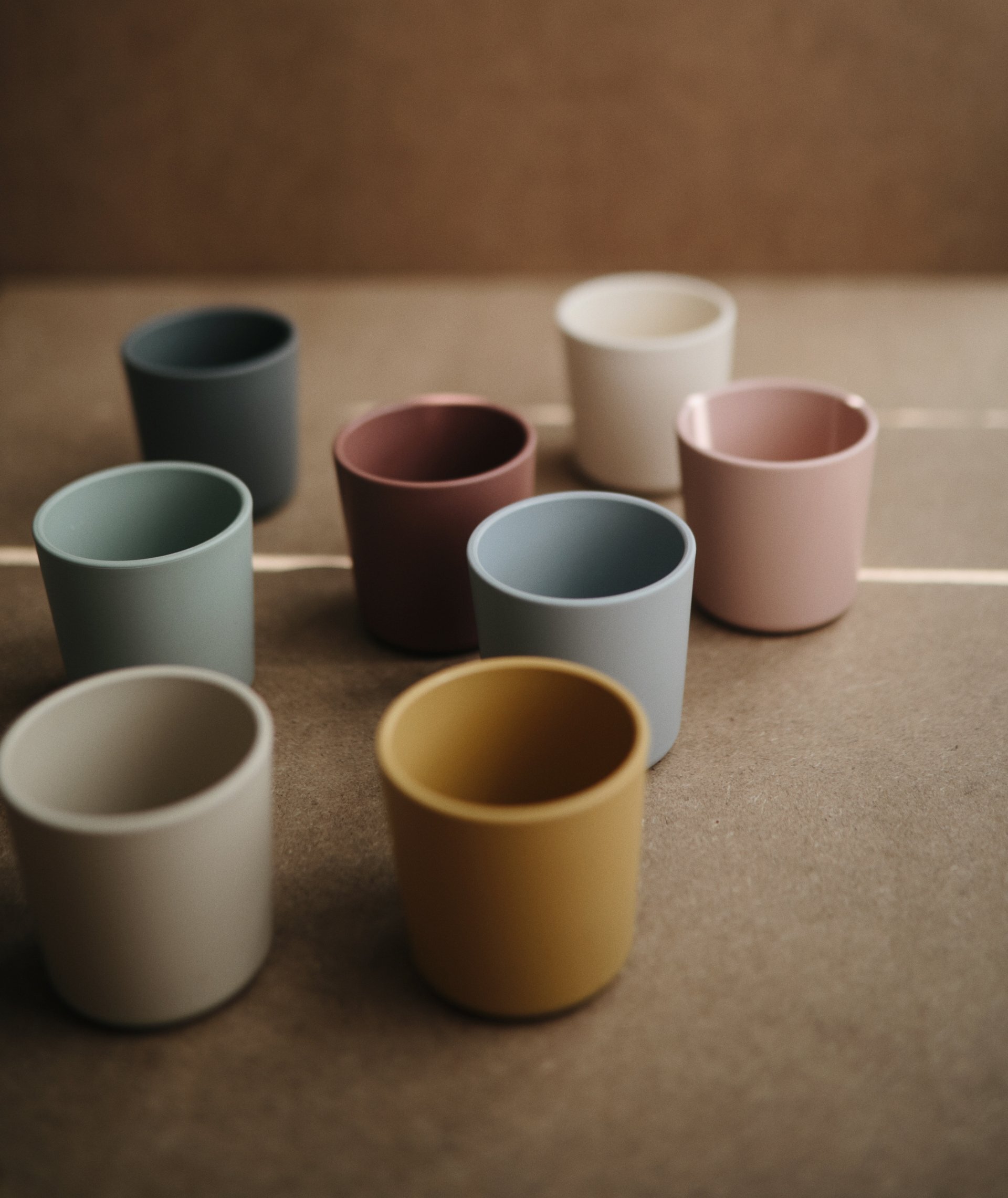 Set van 2 drinkbekers -Caramel - Mushie