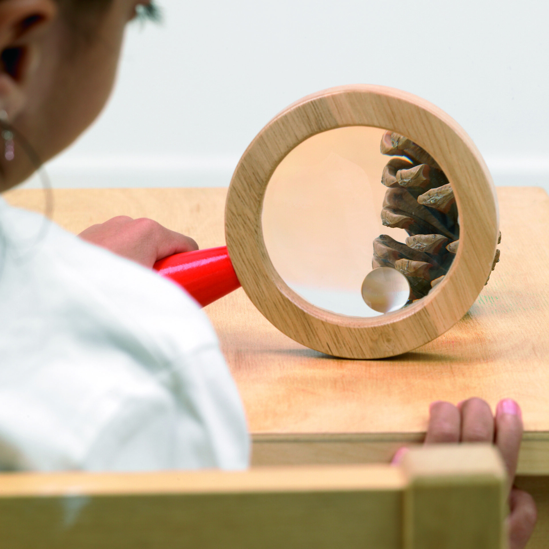 Houten vergrootglas -Tickit