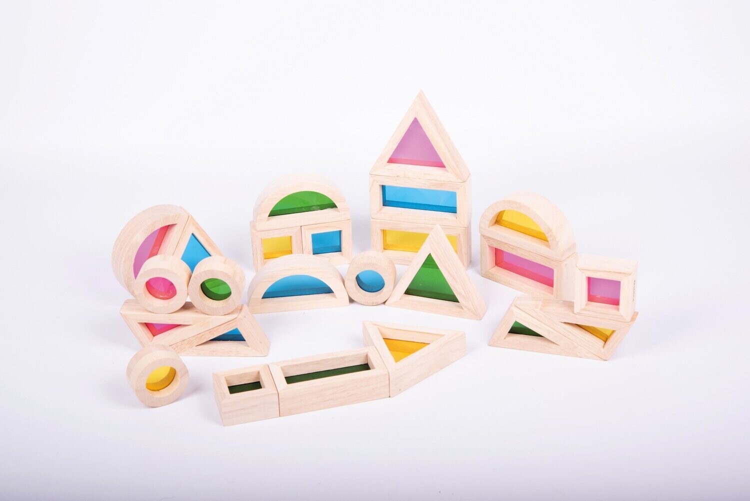 Set met regenboog blokken - Tickit