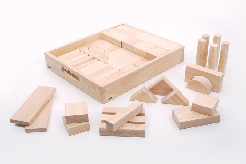 Houten jumbo blokken set -Tickit