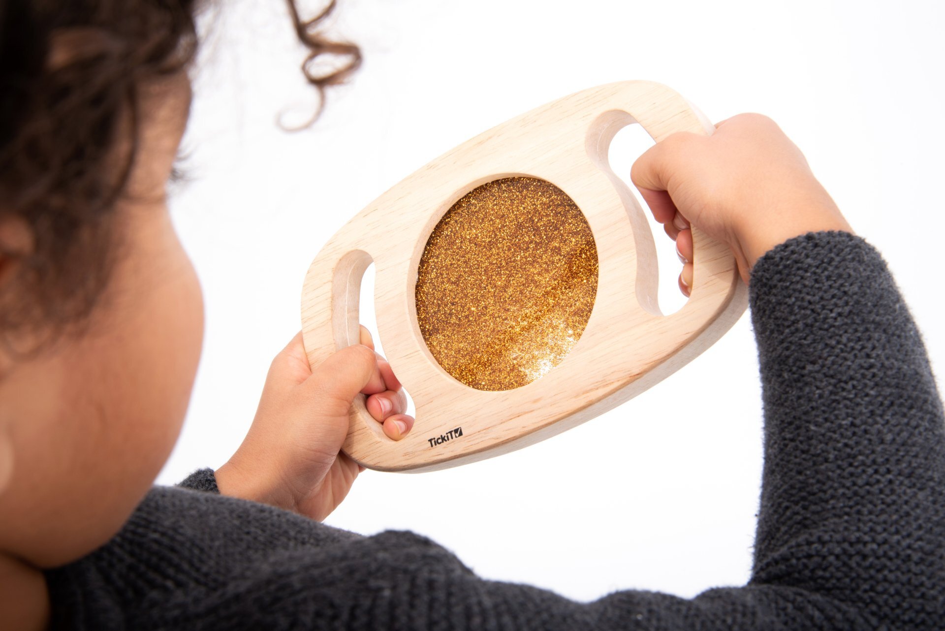 Gemakkelijk vast te houden glitter paneel Goud -Tickit